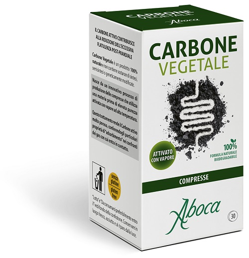CARBONE VEGETALE 30 COMPRESSE - Farmacia Dott. Pasquale Russo