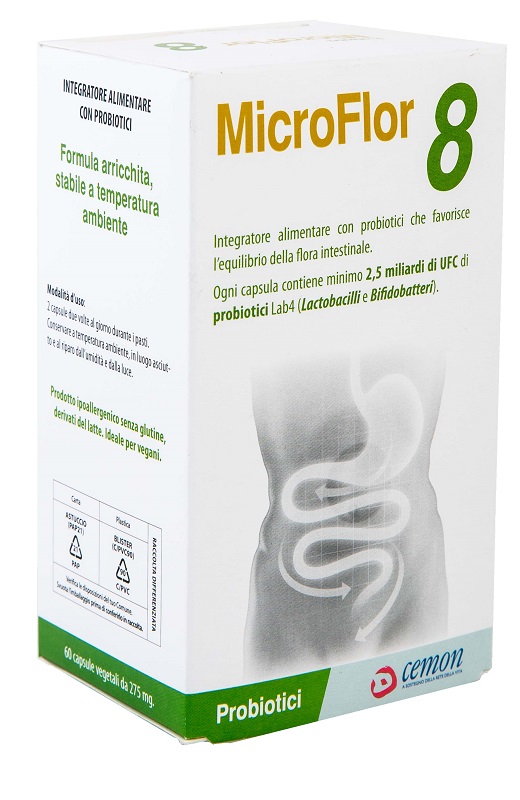 MICROFLOR 8 60 CAPSULE VEGETALI NO FRIGO - Farmacia Dott. Pasquale Russo
