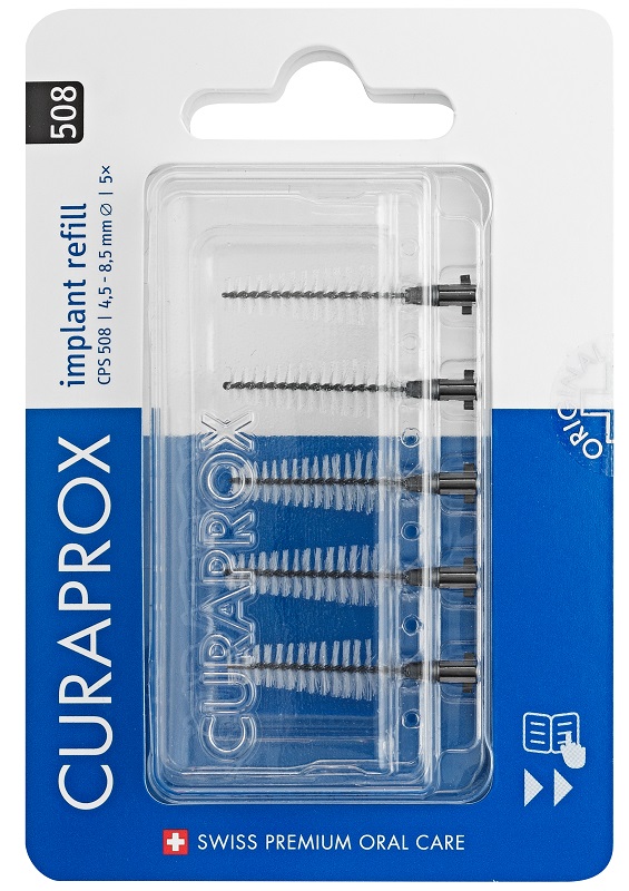 CURAPROX CPS 505 IMPLANT REFILL 5 SCOVOLINI BLACK - Farmacia Dott. Pasquale Russo