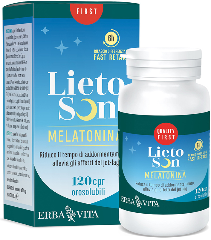 LIETOSON MELATONINA 120 COMPRESSE OROSOLUBILI - Farmacia Dott. Pasquale Russo