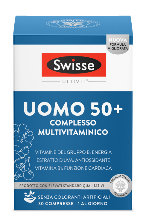 SWISSE MULTIVITAMINICO UOMO 50+ 30 COMPRESSE - Farmacia Dott. Pasquale Russo