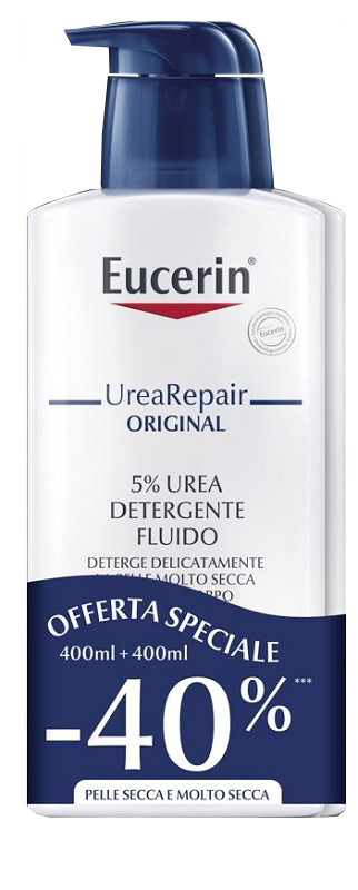 EUCERIN BIPACCO UREA 5% DETERGENTE 400 ML + 400 ML - Farmacia Dott. Pasquale Russo