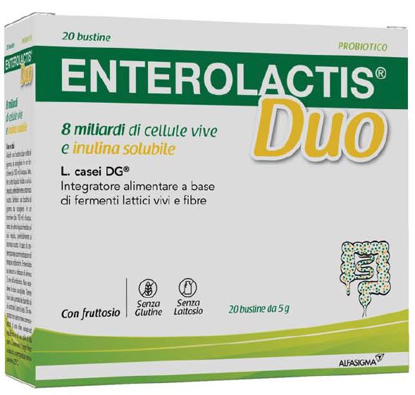 ENTEROLACTIS DUO INULINA 20 BUSTINE 5 G - Farmacia Dott. Pasquale Russo