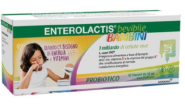 ENTEROLACTIS BAMBINI BEVIBILE 12 FLACONI DA 10 ML - Farmacia Dott. Pasquale Russo