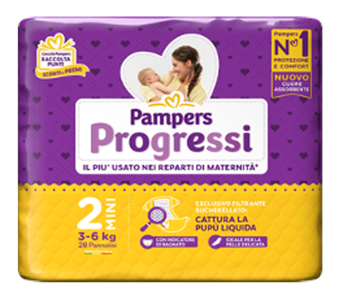 PAMPERS PROGRESSI MINI 28 PEZZI - Farmacia Dott. Pasquale Russo