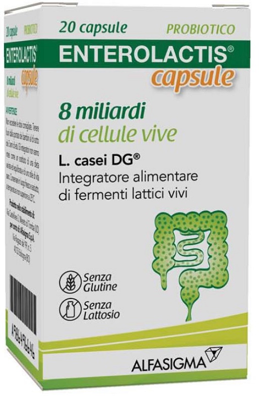 ENTEROLACTIS 20 CAPSULE 8 MILIARDI DI CELLULE VIVE - Farmacia Dott. Pasquale Russo