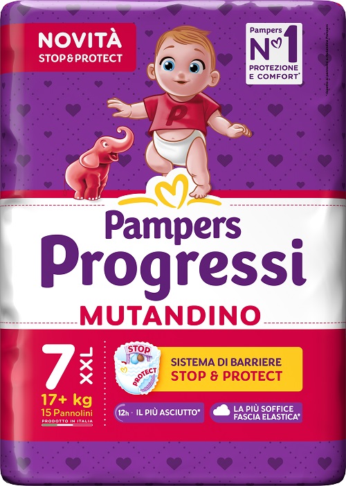 PAMPERS PROGRESSI MUTANDINO XXL 15 PEZZI - Farmacia Dott. Pasquale Russo