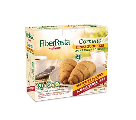 FIBERPASTA CORNETTO SENZA ZUCCHERI 100% VEGETALE 200 G - Farmacia Dott. Pasquale Russo