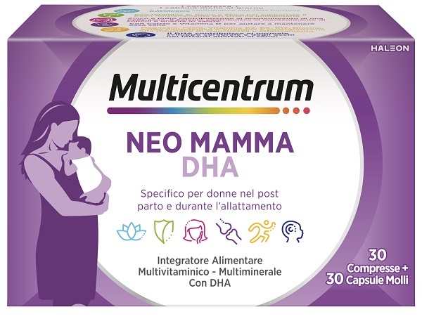 MULTICENTRUM NEO MAMMA DHA 30 COMPRESSE + 30 CAPSULE MOLLI - Farmacia Dott. Pasquale Russo