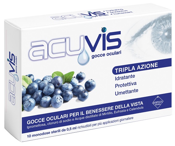 GOCCE OCULARI ACUVIS 10 FLACONCINI 0,5 ML - Farmacia Dott. Pasquale Russo
