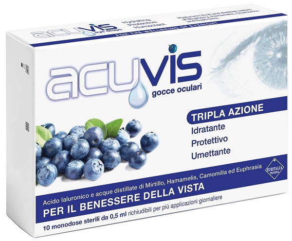 GOCCE OCULARI ACUVIS 10 FLACONCINI 0,5 ML - Farmacia Dott. Pasquale Russo