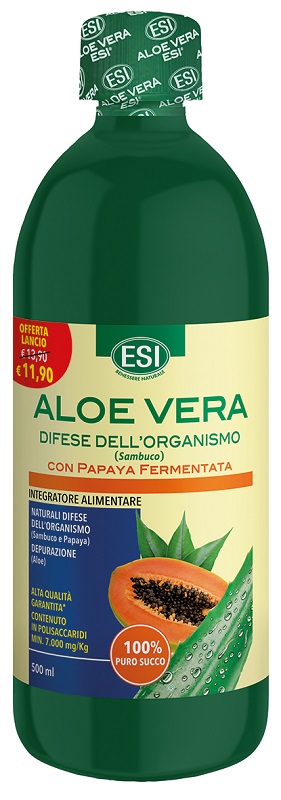 ESI ALOE VERA DIFESE PAPAYA SUCCO 500 ML - Farmacia Dott. Pasquale Russo