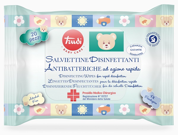 TRUDI BABY CARE SALVIETTINE DISINFETTANTI PMC 20 PEZZI - Farmacia Dott. Pasquale Russo