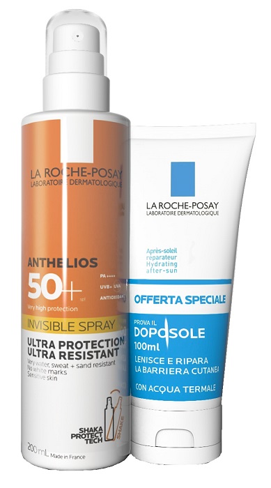ANTHELIOS SPRAY SHAKA 200 ML + POSTHELIOS 100 ML - Farmacia Dott. Pasquale Russo