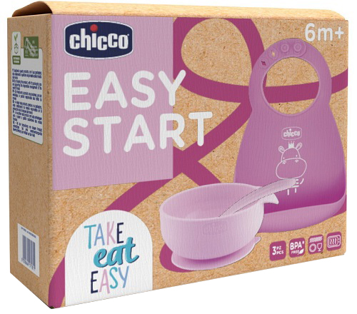 CH SET PAPPA SILICONE 6M+ ROSA - Farmacia Dott. Pasquale Russo
