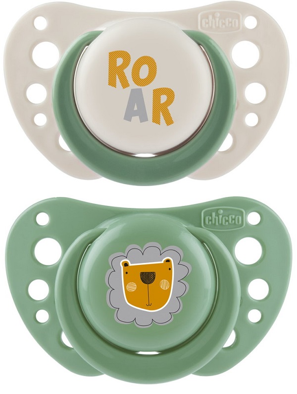 CHICCO SUCCHIETTI AIR VERDE SILICONE 2-6 MESI 2 PEZZI - Farmacia Dott. Pasquale Russo