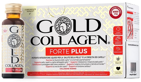GOLD COLLAGEN FORTE PLUS 10 FLACONCINI DA 50 ML 8G COLLAGENE - Farmacia Dott. Pasquale Russo