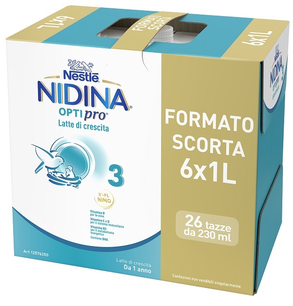NIDINA OPTIPRO 3 LIQUIDO 6 PEZZI DA 1 LITRO - Farmacia Dott. Pasquale Russo