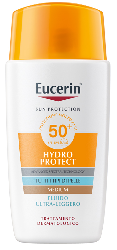 EUCERIN SUN FLUIDO ULTRA LEGGERO TINTED SPF50+ 50 ML - Farmacia Dott. Pasquale Russo