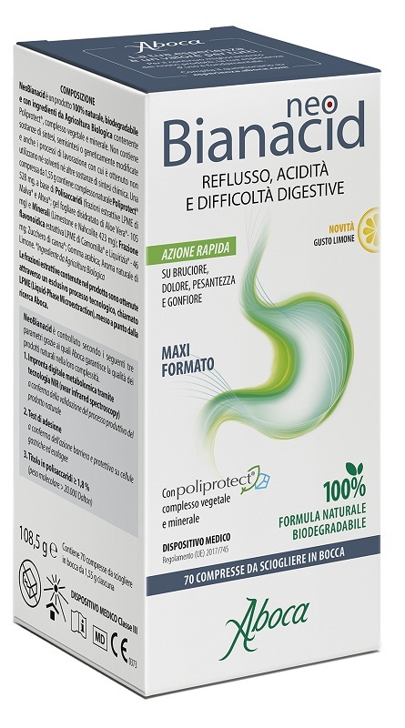 NEOBIANACID 70 COMPRESSE LIMONE - Farmacia Dott. Pasquale Russo